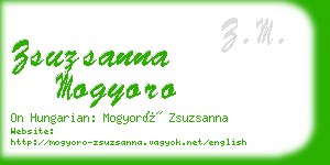 zsuzsanna mogyoro business card